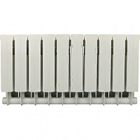 Global STYLE PLUS 350 14 секции радиатор биметаллический боковое подключение (цвет cod.07 grigio scuro opaco mettalizzato 2748 (черный