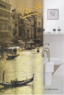 Штора для ванной Фотопринт 180х200 Venice бежевая код524847