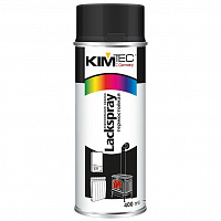 Аэрозольная краска KIM-TEC термостойкая, черная