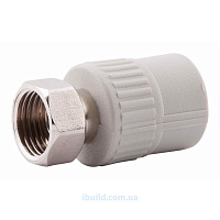 Муфта с мет. вставк. с нак. гайкой 20х1/2" (вн. р.) PRO AQUA