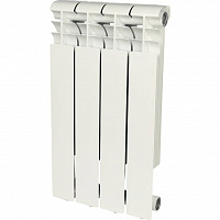 ROMMER Profi 500 (AL500-80-80-100) 4 секции радиатор алюминиевый (RAL9016)