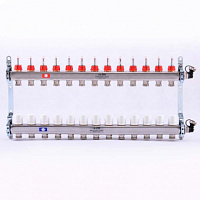 Коллекторная группа 12 вых1"-3/4 Uni-Fitt с расходом.евроконус)нерж324115S060512