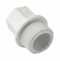Заглушка с нар. резьбой D-25х3/4" PRO AQUA