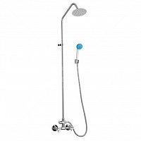 Смеситель со стойкой для душевой  Glauf JIK16-B102-A Solone 