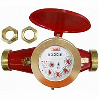 Счетчик воды 1 1/2"  ОХТА М 40 У (многостр., универс.)