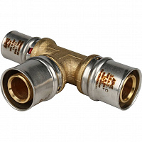SFP-0005-262620 STOUT Тройник переходной 26х26х20 для металлопластиковых труб прессовой