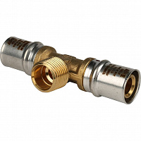 Тройник-переходник НР20х1/2х20 пресс SFP-0008-201220