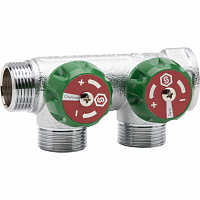 SMB-6850-013402 STOUT Коллектор регулирующий 1", 2 отвода 3/4" ЕК