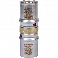 SFP-0003-002020 STOUT Муфта соединительная равнопроходная 20х20 для металлопластиковых труб прессовой