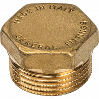 Заглушка НР 3/4" STOUT латунь SFT-0024-000034