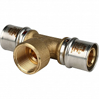 SFP-0007-003426 STOUT Тройник-переходник с внутренней резьбой 26х3/4"х26 для металлопластиковых труб прессовой