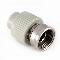Муфта с мет. вставк. с нак. гайкой 20х3/4" (вн. р.) PRO AQUA