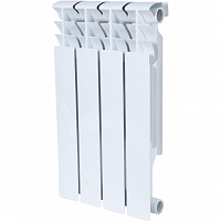 ROMMER Plus BM 500 4 секций радиатор биметаллический (RAL9016)