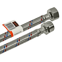 Гибкая подводка для воды 1/2"x1/2" г-ш 0,8м