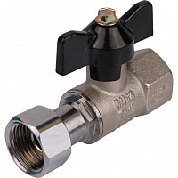 Кран шар. с накидной гайкой вн./нак.гайка.1/2"х1/2" баб. Stout SVB-0009-000015